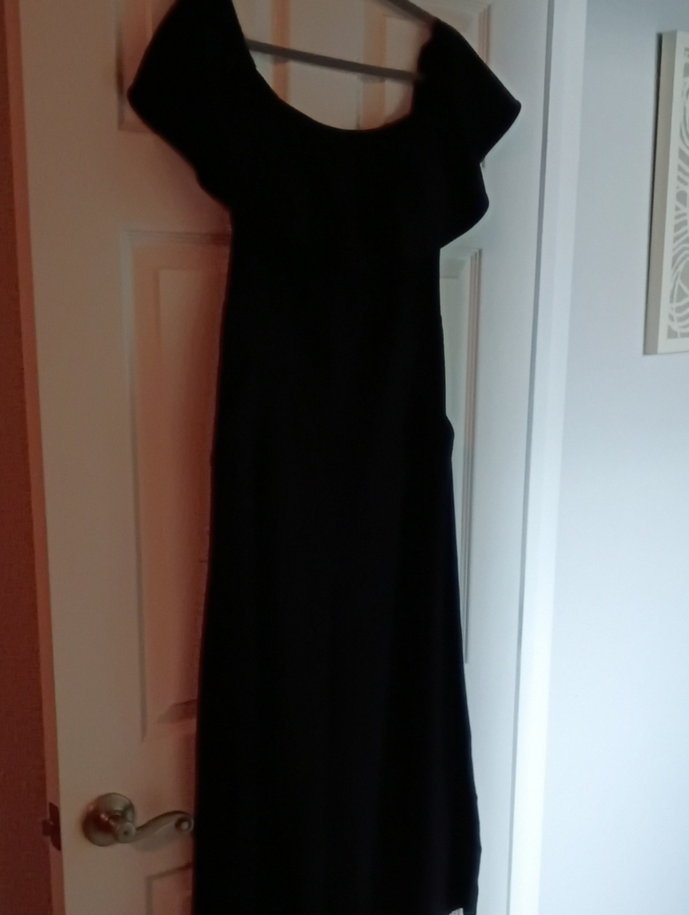 Banana Republic Black Maxi Dress with Scoop Neckline